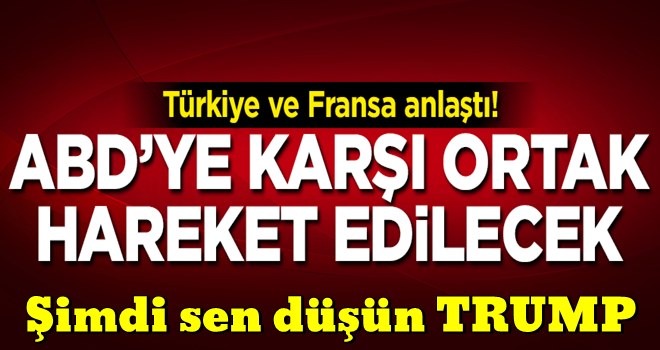 Türkiye ve Fransa anlaştı! Harekete geçiliyor