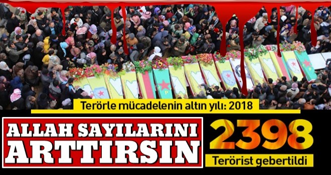 147 operasyonla 2 bin 398 terörist etkisiz kılındı