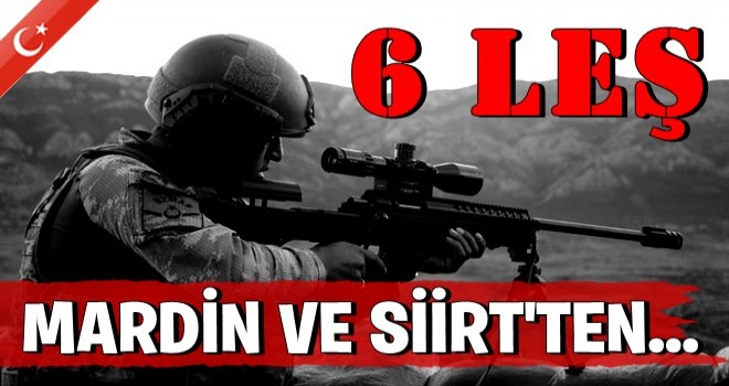 Terör operasyonlarında 6 terörist öldürüldü