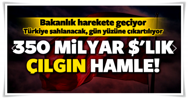 Bakanlık harekete geçiyor! Tam 350 milyar dolar