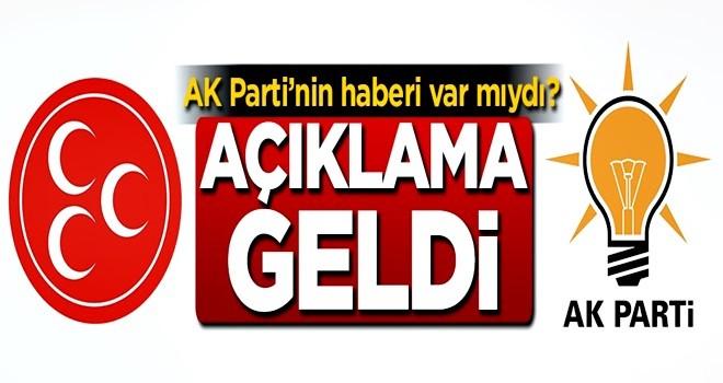 MHP'den bir açıklama daha!