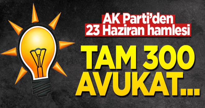 AK Parti'den 300 avukatlık sandık güvenliği hamlesi!