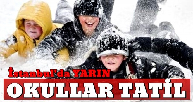 İstanbul'da kar tatili!