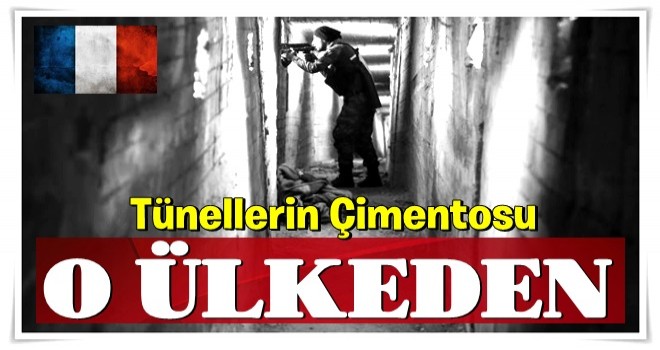 Tünellerin çimentosunu gönderen ülke ortaya çıktı