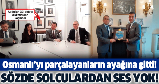 İBB Başkanı Ekrem İmamoğlu'ndan Sykes Picot ve Sevr’in mimarı Chatham House'a ziyaret .