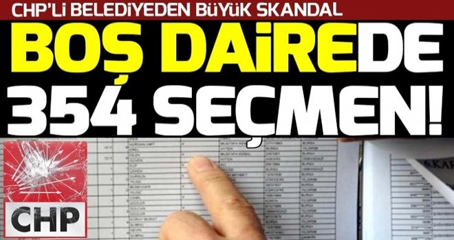 Büyükçekmece'de boş dairelere seçmen kaydı .