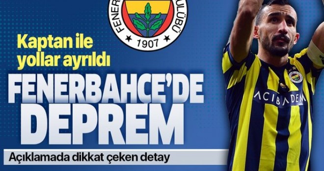 Son dakika haberi: Fenerbahçe Mehmet Topal'la yollarını ayırdığını açıkladı .