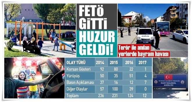 FETÖ gitti Gazi’ye huzur geldi