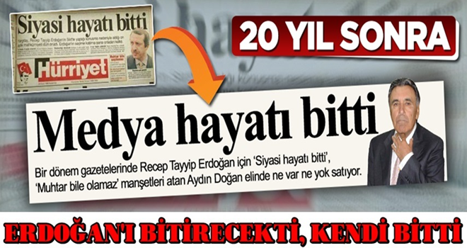 Erdoğan'ı bitirecekti...Aydın Doğan'ın medya hayatı bitti!