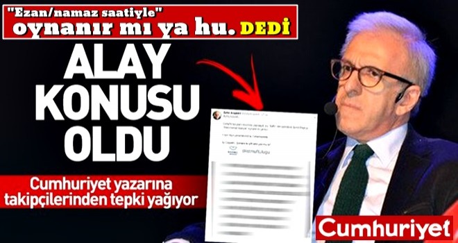 Zafer Arapkirli attığı tweet ile alay konusu oldu! .