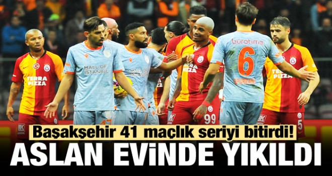 Galatasaray, kendi sahasında Medipol Başakşehir'e tek golle mağlup oldu