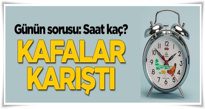 Şu an saat kaç?