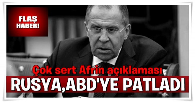 Rusya'dan bir Afrin açıklaması daha!