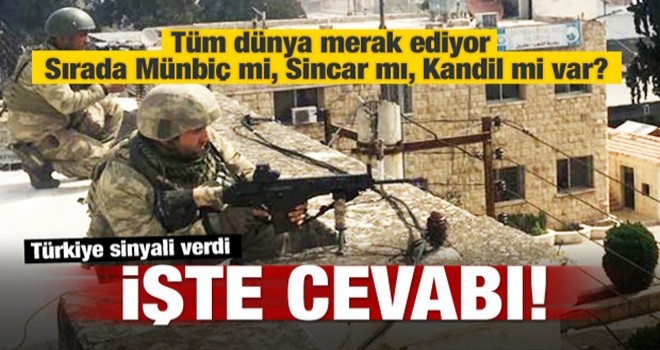 Münbiç mi Sincar mı Kandil mi? İşte cevabı