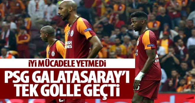 Galatasaray, Paris Saint-Germain'e mağlup oldu