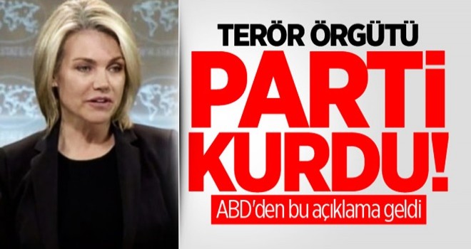 Terör örgütü parti kurdu! ABD'den bu açıklama geldi