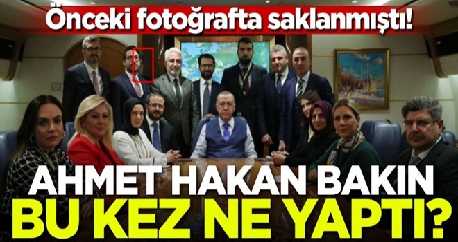 Önceki fotoğrafta saklanmıştı! Ahmet Hakan bakın bu kez ne yaptı?