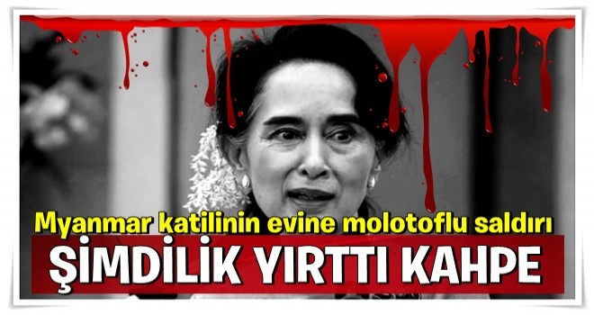 Müslüman katili liderin evine molotoflu saldırı