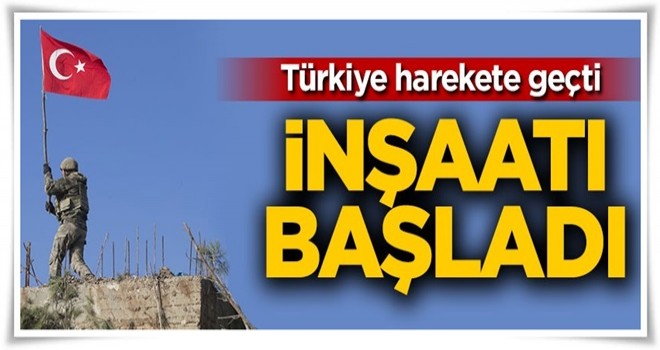 Türkiye harekete geçti! İnşaatı başladı