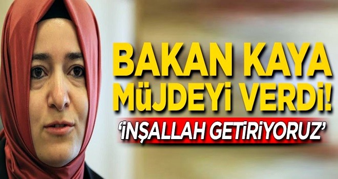 Bakan Kaya'dan 'nafaka' müjdesi! 'İnşallah getiriyoruz'