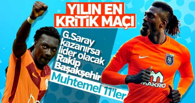 Galatasaray-Başakşehir maçı muhtemel 11'leri