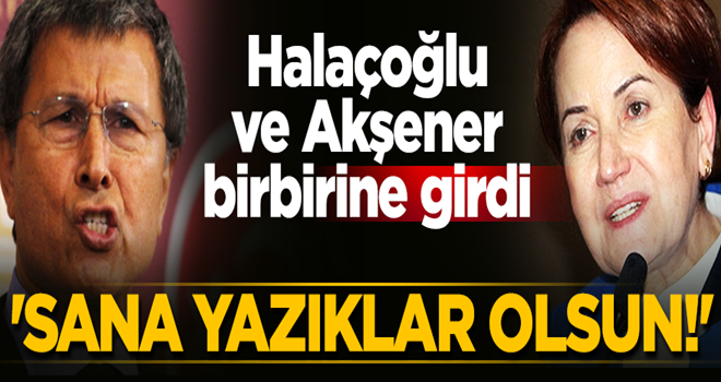 Akşener'den Halaçoğlu'na sitem: Yazıklar olsun sana!