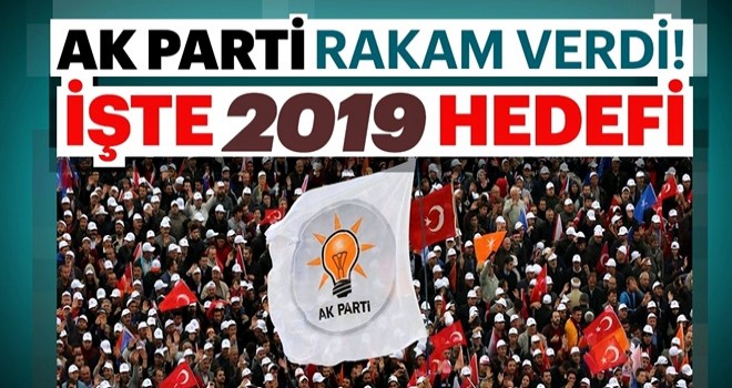 AK Parti rakam verdi! İşte 2019 hedefi...