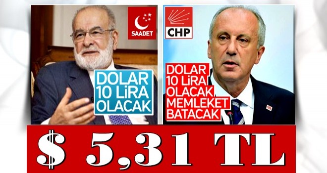 Karamollaoğlu ve İnce'nin tutmayan dolar tahmini