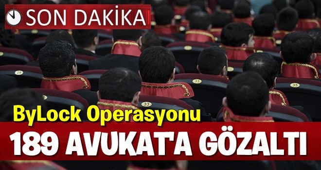 FETÖ ile mücadelede dev operasyon: 189 gözaltı... .