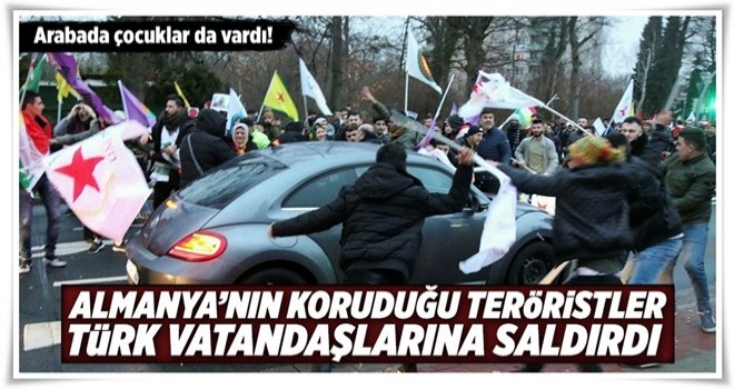 PKK destekçileri Almanya'da Türk vatandaşına saldırdı .