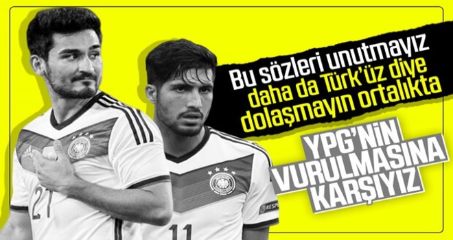 Emre Can ve İlkay'dan 'savaşa karşıyız' çıkışı