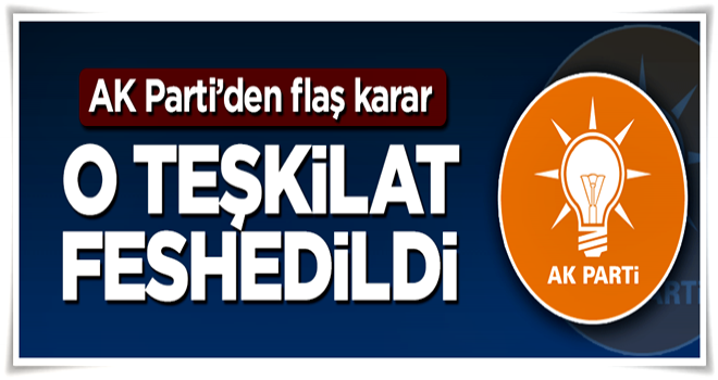 AK Parti Derik ilçe teşkilatı feshedildi!