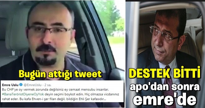 emre uslu ; ''Bu CHP’ye oy vermek zorunda değilsiniz''