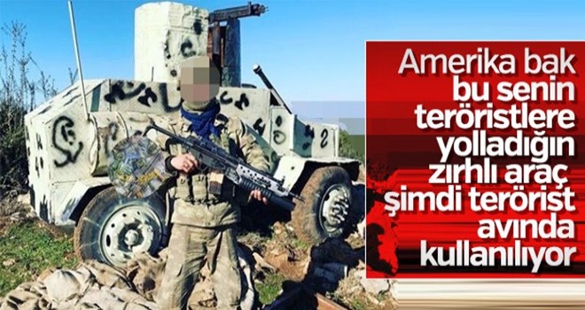 Terör örgütü YPG'nin zırhlı aracı ele geçirildi