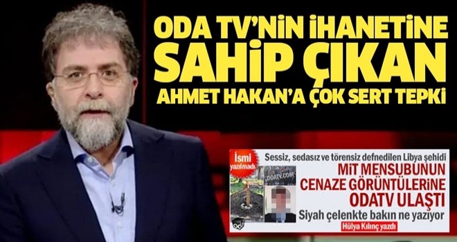 Oda TV'nin ihanetine sahip çıkan Ahmet Hakan'a sert tepki: Yerin mi dar Ahmet? .