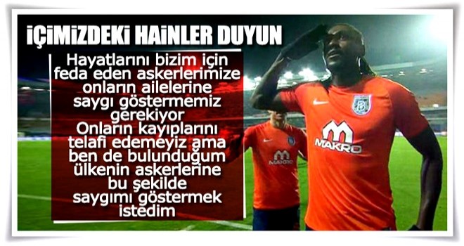 Adebayor'dan Mehmetçik'e selam