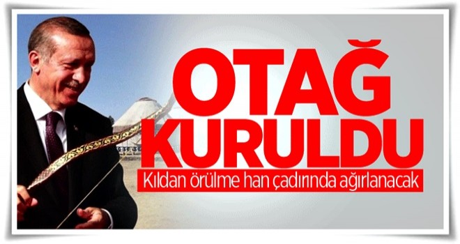 Kıldan örülme han çadırında ağırlanacak