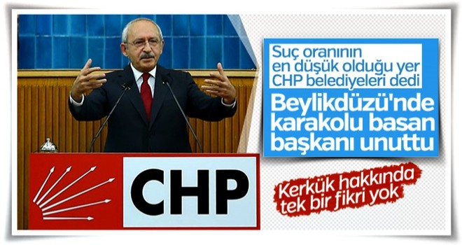 Kılıçdaroğlu'na göre CHP'li belediyelerde suç oranı düşük