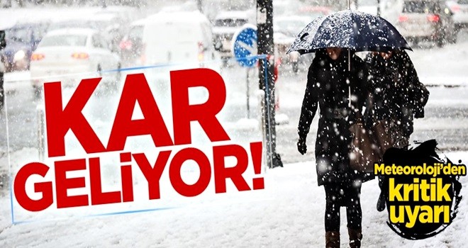 Meteoroloji'den sağanak yağış ve kar uyarısı!