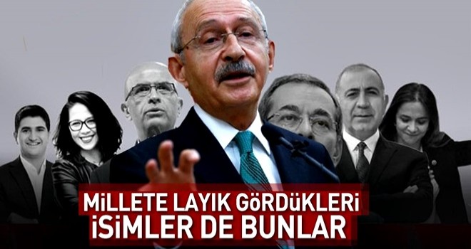 İşte CHP'nin seçimler için aday gösterdiği vukuatlı isimler .