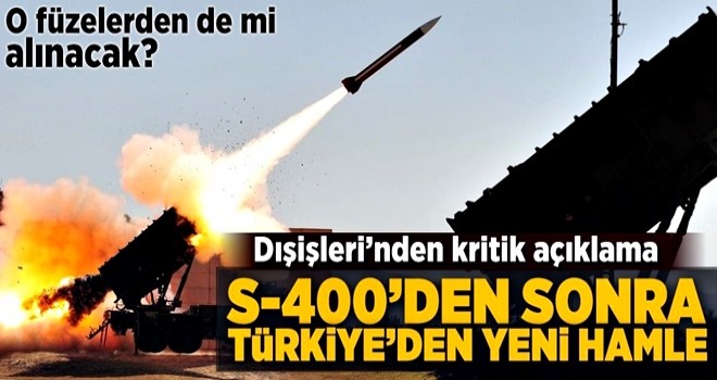 Dışişleri'nden flaş Patriot açıklaması