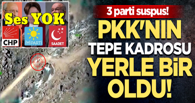 PKK'nın tepe kadrosu yerle bir oldu! 3 parti suspus!