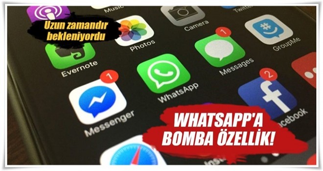 Whatsapp'a bomba özellik!