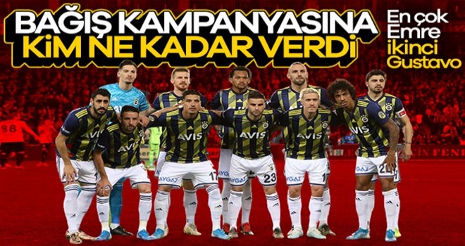 Fenerbahçe'de bağış miktarları öğrenildi