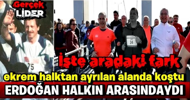 İ.Oğlu bariyerle halktan ayrılan alanda koştu!