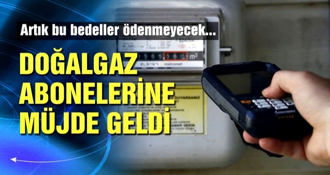 Doğalgaz aboneleri sayaç montaj bedeli ödemeyecek