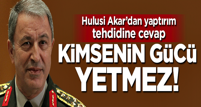 ABD'nin yaptırım tehdidine Hulusi Akar'dan cevap