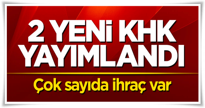 İki yeni KHK yayımlandı