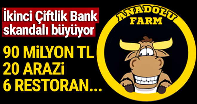 Ortaya çıktı! Anadolu farm ile 8 ayda 90 milyon lira toplamışlar