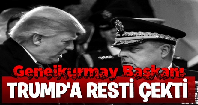 Oval Ovis'te büyük kapışma... Genelkurmay Başkanı Milley, Trump'a rest çekti!